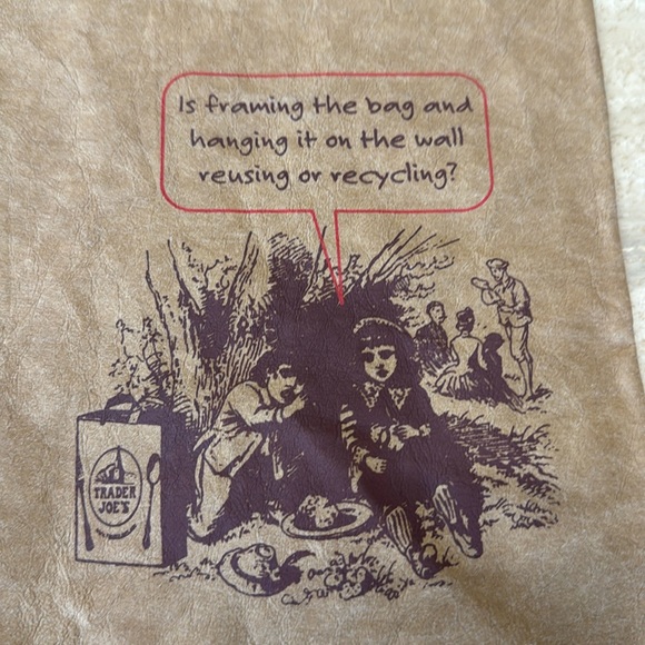 Trader Joe’s Reusable Collectible Washable Paper Grocery Bag - Picture 4 of 9